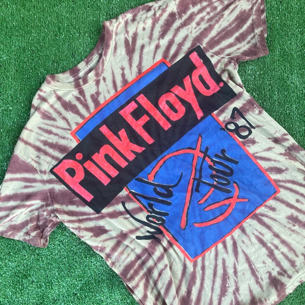 Pink Floyd 1987 Tour Tie Dye T-Shirt Men’s Large
